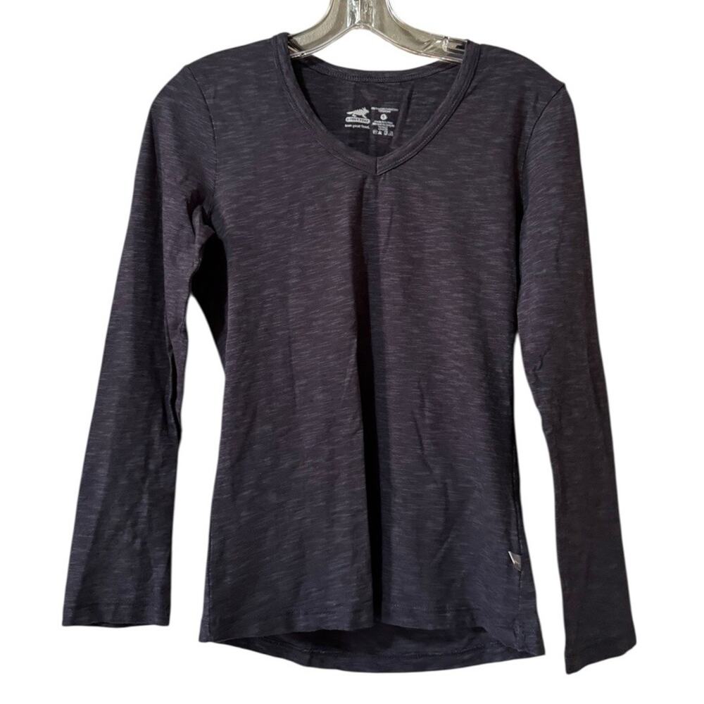 Horny Toad Women Size Small Long Sleeve T Shirt V Neck Tencel Blend Stretch